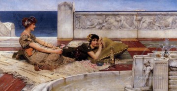 Sir Lawrence Alma Tadema Painting - Loves Votaries Romantic Sir Lawrence Alma Tadema